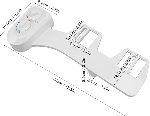 Bidet per WC in ABS, Ugello Mobile per Cambio Carta Autopulente Attacco per Bidet per WC in Due Pezzi per WC Bagno - Honorern