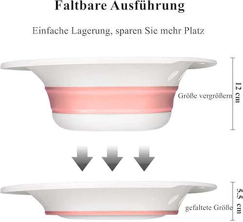 Vasca da bagno Sitz per WC, lavabo da bagno Sitz pieghevole,Bidet Portatile, adatto per WC universal - Honorern