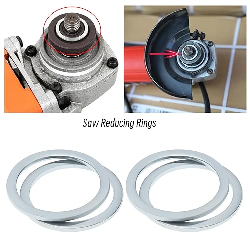 10 anelli di riduzione per foro della lama per sega, anello di conversione in acciaio, distanziatore per smerigliatrici angolari, lame per sega circolare, strumenti per la lavorazione del legno, 30 x - Honorern