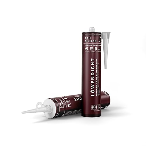 Silicone marrone scuro per interni ed esterni, luce leone da costruzione, 310 ml, per esterni, impermeabile, resistente ai raggi UV (3, marrone scuro) - Honorern