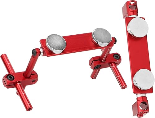 Supporto Magnetico per scocca Magnetica,Supporti magnetici per carrozzeria Rc, Kit di Montaggio Invisibile per scocca Magnetica Invisibile in Alluminio, Supporto per Montante Invisibile(Rosso) - Honorern