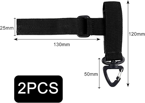 2 Pezzi Porta Guanto, Porta Guanti Cinturone, Guanti da Lavoro, Portaguanti Cinturone, Clip per Giardini, Cantieri(Nero) - Honorern