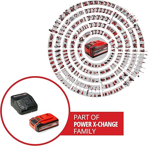 Original Einhell 4 Ah PLUS Power X-Change Starter Kit (1 batteria X 18 V 4 Ah PLUS, 1 caricabatterie 3 A, tempo di ricarica 75 min, adatto per tutti i dispositivi Power X-Change) - Honorern