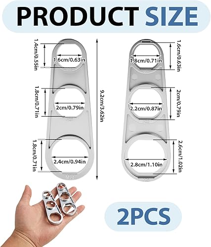 2 PCS Chiave di Servizi, Chiave Rompigetto Rubinetto, Chiave per Aeratore di Rubinetto in Acciaio Inossidabile, Chiave per Filtro Rubinetto, Strumento Efficiente per la Regolazione del Flusso d'Acqua - Honorern