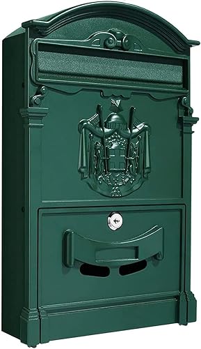 Kippen 10006CV - Cassetta Postale Modello 'REGIUS' di Colore Verde. Dimensioni: 410x90x260mm. - Honorern