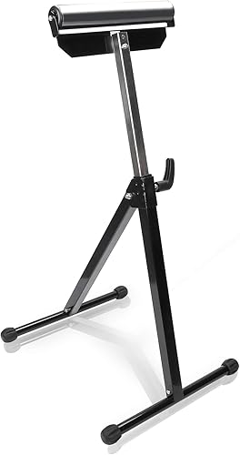 Cavalletto a rulli, 68-108 cm, regolabile in altezza, pieghevole, con piedini antiscivolo, supporto fino a 90 kg - Honorern