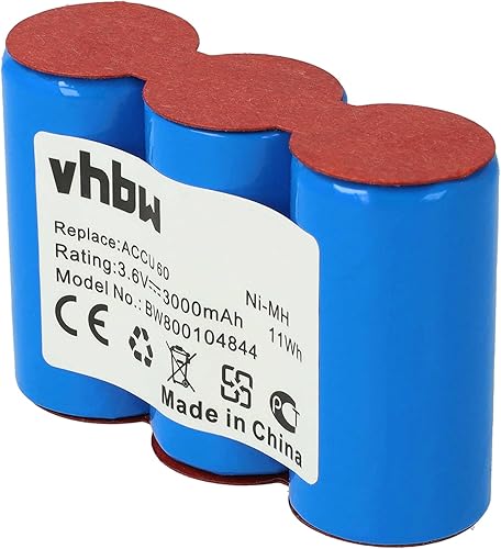 batteria compatibile con tosaerba Gardena Accu 45 (8808), Accu 60 (8800, 8810), Wolf RV-E6 7084889, Garne Vario RV-E6 - (NiMH, 3000mAh, 3.6V) - Honorern