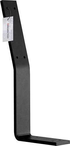 Schienale per sedia, panche, letti, staffa a vite in metallo, 332x130x50 mm, Nero Intenso, 1 pezzo, HLMR-01-9005 - Honorern