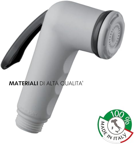 8117 | Doccetta per Bidet Universale, Doccino per Bidet Shut off in Abs, Doccino per Wc a Mano Bianco, Doccetta Igienica per Idroscopino - Honorern