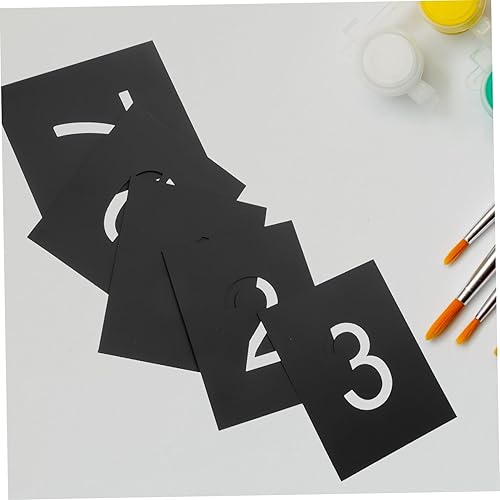 SEWOART 10Pcs Vernice Spray Modello Di Carattere Stencil Numeri Numeri Stencil Numeri Di Stampo Numeri Di Bordo Muore Numero Numero Di Stampo Pittura Stencil Grandi Numeri Stencil Di - Honorern