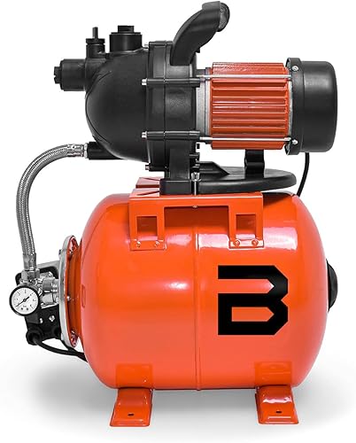 CLAF 1200 Pompa autoclave con serbatoio da 20L Elettropompa autoclave per acque chiare - portata max 3800 l/h prevalenza max 48m - Honorern