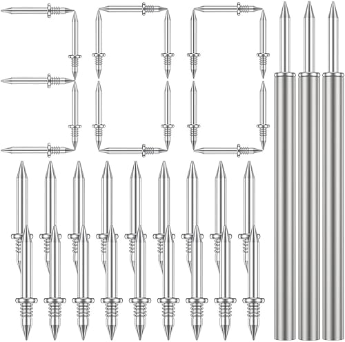 Chiodi a Doppia Testa, Chiodi di Cemento,Chiodi a Doppia Punta, Chiodo Senza Cuciture con Filo per Battiscopa a Doppia Testa,Viti di sicurezza invisibili con chiodi a doppia testa (300) - Honorern