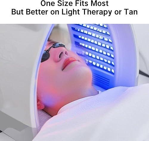 Occhiali Protettivi Infrarossi, Occhialini di Sicurezza, Occhiali Protettivi per Solarium, Occhialini con Protezione UV, Confortevoli con Design Ergonomico, Fascia Elastica e Regolabile - Honorern