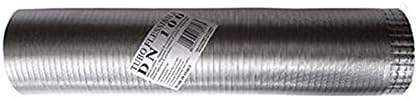 Tubo fumi flessibile estensibile alluminio naturale 140 mm da 0,5 a 3 mt - Honorern