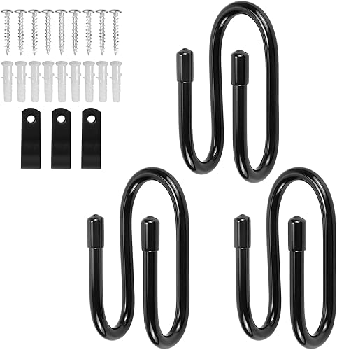 Porta Tubo da Giardino Ganci Muro - 3 Pezzi Robusto Gancio Regolabile Multiuso Porta Tubo Giardino da Parete Ganci da Guardaroba per Appendere Tubi Testine di Aspirapolvere Garage Giardino - Honorern