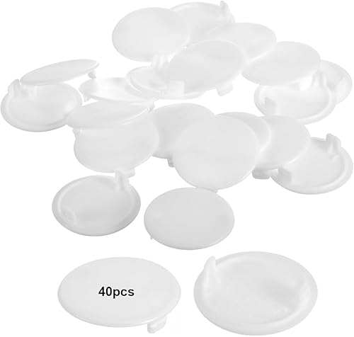40 pezzi di copriforo in plastica per cerniere, cassetti e armadietti. per nascondere nodi e buchi dei mobili, coperture decorative e rondelle per una perfetta decorazione dei tuoi mobili! - Honorern