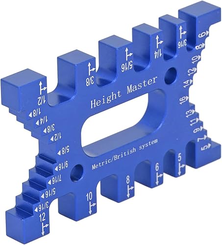 Calibro per Tenoni a Coda di Rondine, Truschino Falegname Ad Alta Precisione, Facile Produzione di più Giunti a Coda di Rondine Precisi, Scale Metriche e Imperiali, Rosso - Honorern