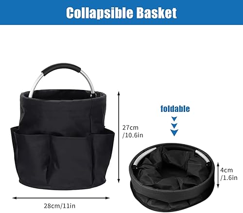 Caddy - Borsa per la pulizia universale, pieghevole, per attrezzi da giardino, per riporre in bagno, viaggi, giardinaggio (verde) - Honorern