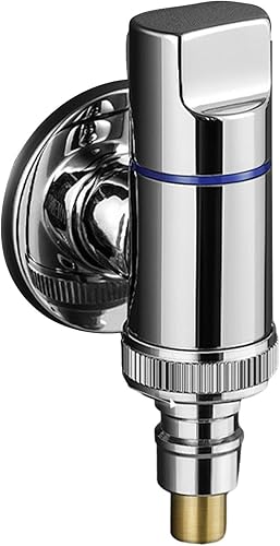 Rubinetto per lavatrice in ottone, valvola ad angolo di apertura rapida, valvola di arresto ad angolo multi-giro, valvola di arresto angolare per WC, valvola di controllo per rubinetto, raccordo - Honorern