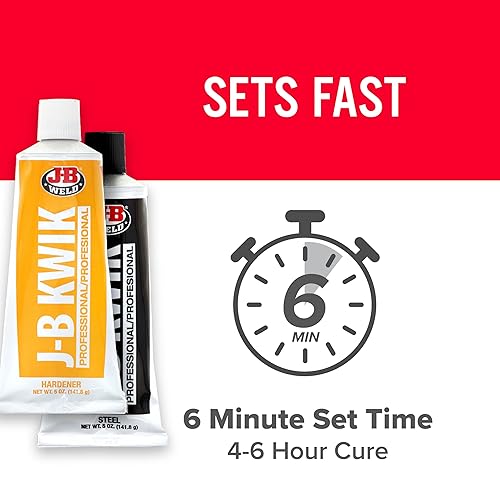 JB Weld 8271UK - Adesivo per Saldatura in plastica, Grigio Scuro, Due Tubi da 5 Once - Honorern