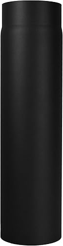 Tubo di prolunga per stufa, 500 mm, diametro Ø 180 mm, colori: nero, tubo di scarico - Honorern