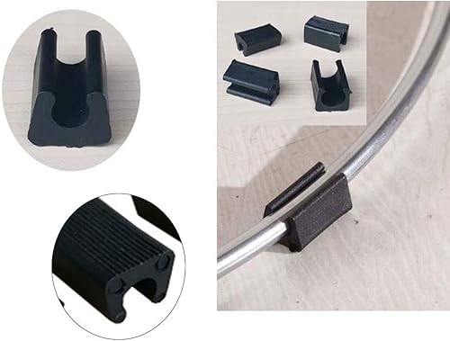 20 piedini antiscivolo in plastica per proteggere il pavimento della casa, diametro 12 mm, colore: nero - Honorern