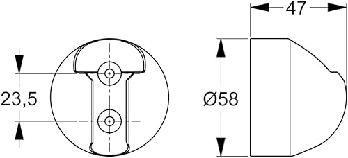 Ideal Standard B9467AA Idealrain supporto a parete fisso per cornetta da doccia, cromato - Honorern