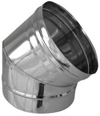 Curva In Acciaio 316l A 45° Diametro 250 Mm Per Canne Fumarie Diankamin - Honorern