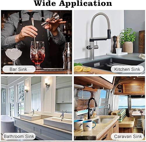 1 tubo di troppopieno in ottone per lavello da 19 cm, tubo per lavello da cucina, tappo di scarico per lavello da cucina, tubo di troppopieno per scarico da 4,3 cm - Honorern