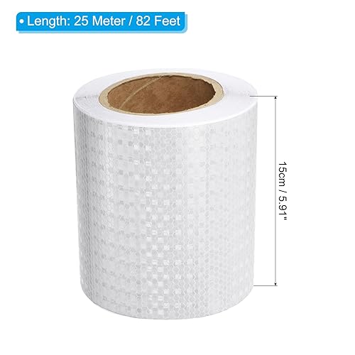 Nastro Riflettente, 1 Rotolo 10 Ft x 3' Adesivo Impermeabile Alta Visibilità Attenzione Avvertimento Nastro Sicurezza Riflettente per Camion Rimorchi Auto, Arancione - Honorern