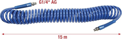 KS Tools 515.3335 Tubo a Spirale in PU per Aria Compressa, Diametro 8 mm - Honorern