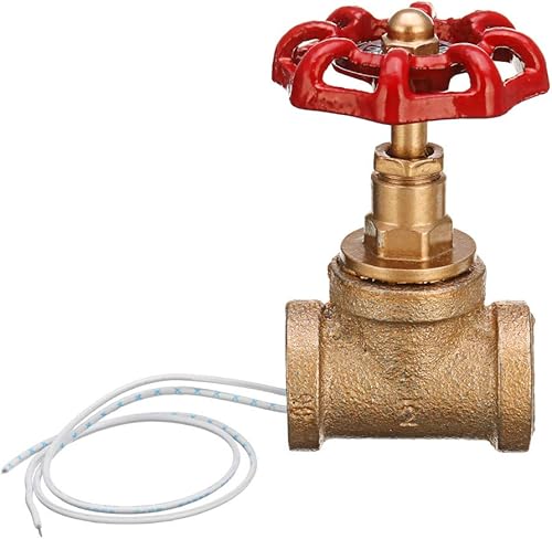 ChaRLes Vintage Steampunk 1/2 Pollici Rosso Maniglia Stop Valvola Interruttore Della Luce Con Filo Per Acqua Tubo Lampada - Honorern