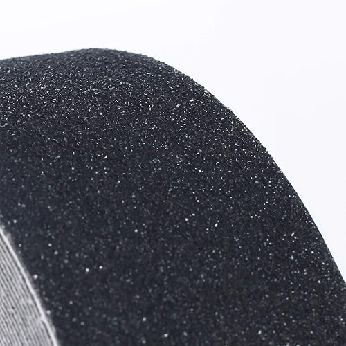 [ 20m x 50mm ] Nastro Adesivo Antiscivolo, Abrasivo ad Alta Aderenza, Banda di Sicurezza, Per migliorare la presa, per interni ed esterni, Nero, TKD5035-black - Honorern