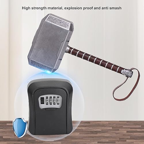 Cassetta Chiavi Con Codice, Porta Chiavi in Acciaio Inossidabile Grande Capacità e Alta Sicurezza per Uso Interno ed Esterno Adatta a Carte Bancarie e Piccoli Oggetti - Honorern