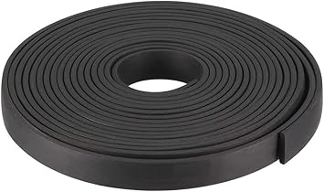 TOP-VIGOR Guarnizione rettangolare in gomma resistente per acqua, olio, finestra, porta, 40 mm (larghezza) x 5 mm (spessore) x 1 m (lunghezza) - Honorern