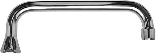 400114 Schläfer | Canna di Ricambio Universale Rubinetto Cucina, Girevole a U, per Gruppo Lavello a Muro cm30, Ghiera 3/4', Compatibile con Aeratore NEOPERL Anticalcare, Risparmio Acqua M22 (incluso) - Honorern