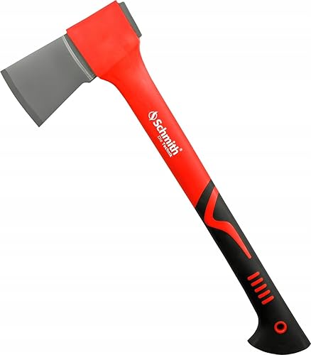 Ascia da taglio in fibra di vetro 1,5 kg - con manico in nylon - Ideale per legna da ardere - Resistente - Ergonomico - Robusto - Forestale - Honorern