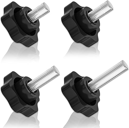 Viti M8 - Set di 48 Viti a Testa Zigrinata, Manopole M8 per Vite a Stella, Pezzi di Ricambio ad Elevata Resistenza e Facili da Rimuovere(di 4 Misure Diverse) - Honorern