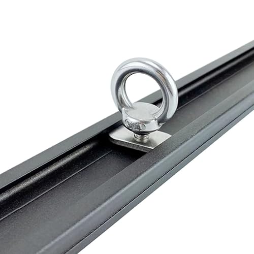 4 dadi ad anello M6, in acciaio inox 316, M6, dadi ad anello con vite a testa martello, occhielli per altalena, per porta piante in acciaio inox, accessori per serra - Honorern