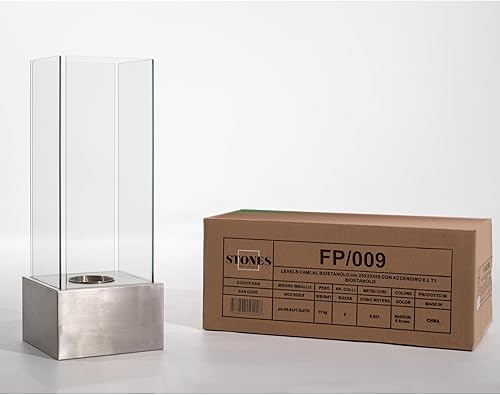 Levels - Caminetti a bioetanolo in Acciaio Cromato - Honorern