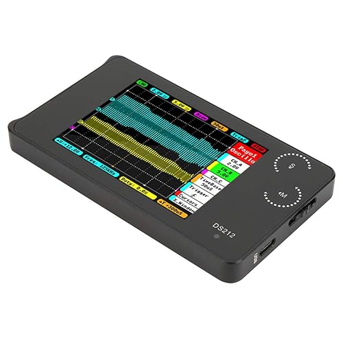 Mini oscilloscopio DS212 Oscilloscopio a memoria digitale portatile Oscilloscopio tascabile a 2 canali con interfaccia USB per riparazioni di ingegneria elettronica - Honorern