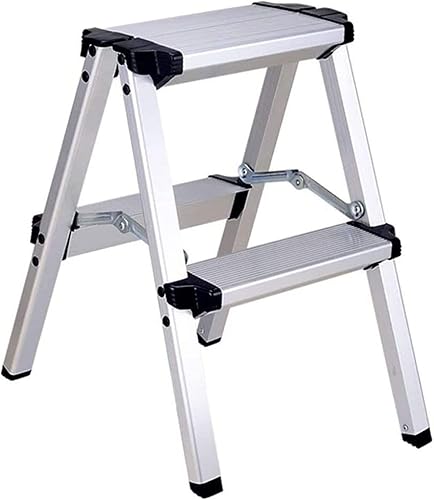 TREPPE Scala in alluminio pieghevole a forbice doppio lato 2 gradini - Honorern