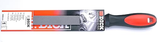 DICK 3312201-2K Tipo di Taglio 1-Lima Piatta per Officina, Multicolore, 200 mm - Honorern