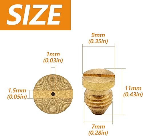 Ugello Schiuma e Filtro a Rete,Ugelli Orifizio Cannone Schiuma,Punta Filettata di Ricambio da 1.1mm e Filtro a Rete per Lancia per Schiuma da Neve, 3000 PSI,2 Confezioni - Honorern