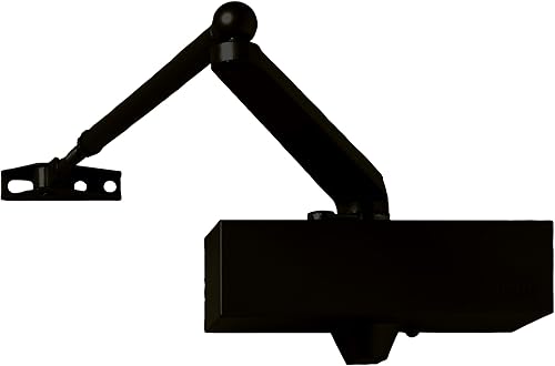 24768-10 503 N3 Chiudiporta con Arresto, Nero - Honorern