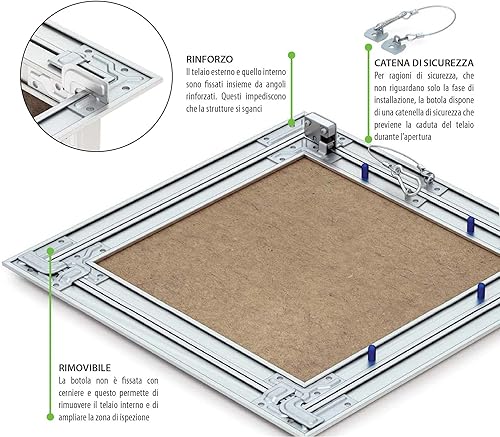 Botola per ispezione per cartongesso Standard - Fuori Standard | Fuori Misura | Tutte le misure (30x70) - Honorern