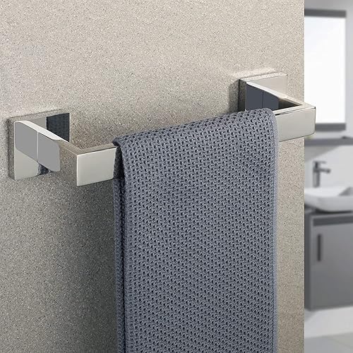 Flybath Portasciugamani da Parete singolo SUS 304 acciaio inossidabile lucido porta asciugamani da bagno mensola a parete, 40 cm / 15,7 pollici - Honorern