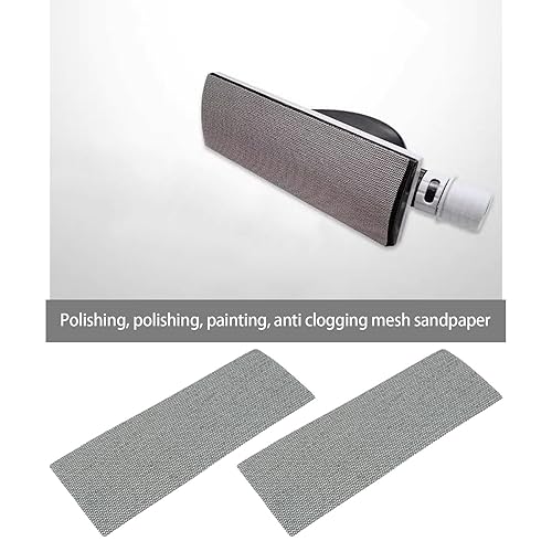 10Pcs Fogli Abrasivi In Rete 70x198 Mm Cuscinetti Per Levigatrice Con Gancio E Anello Grana 80/120 Carta Vetrata Per Lucidatura Molatura Per Levigatrice Orbitale Blocco Abrasivo Manuale - Honorern