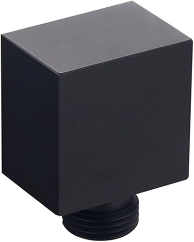 Raccordo universale da parete 1/2' per doccia e sistemi doccia (Black - Round) - Honorern