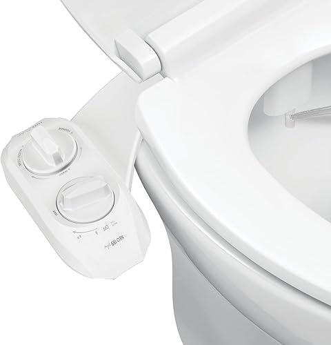 LUXE Bidet NEO 185 Plus – Sedile WC meccanico di nuova generazione con innovative cerniere EZ-Lift, doppi ugelli e modalità autopulente a 360° (bianco) - Honorern